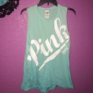 Blue PINK tank top.
